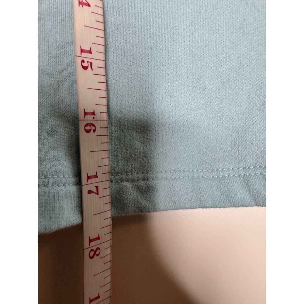 Disney Womens Magic Cropped Hoodie Sweater Small Light Blue Sweatshirt Logo - Picture 6 of 7